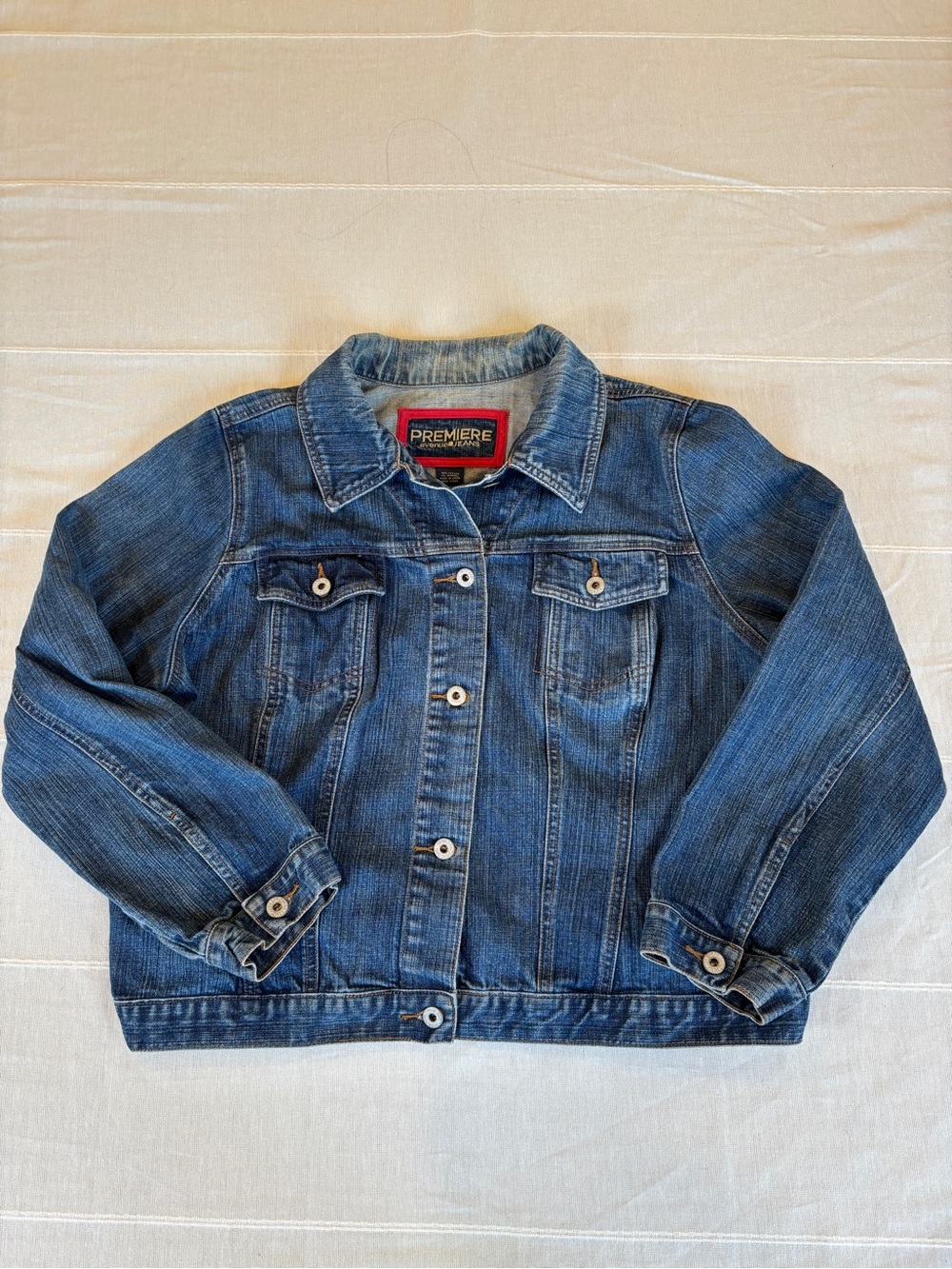 Premiere Avenue Jeans Women’s Stretch Denim Jacket Blue Size 18/20 Plus